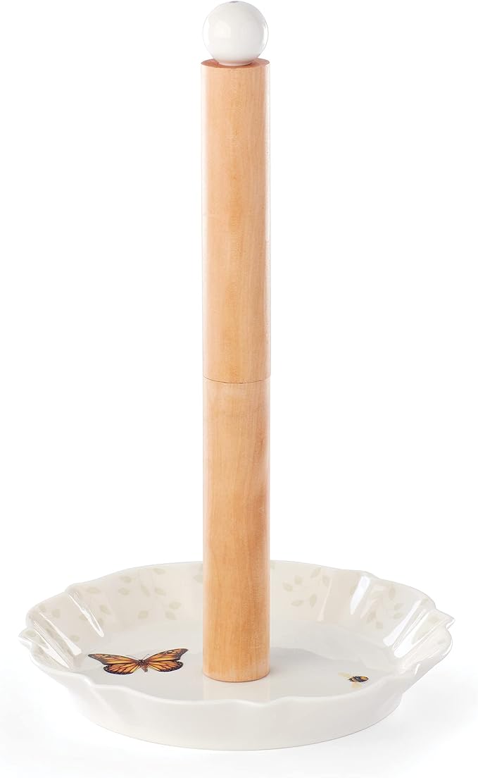 Lenox Butterfly Meadow Paper Towel Holder, 1.60 LB, Multi