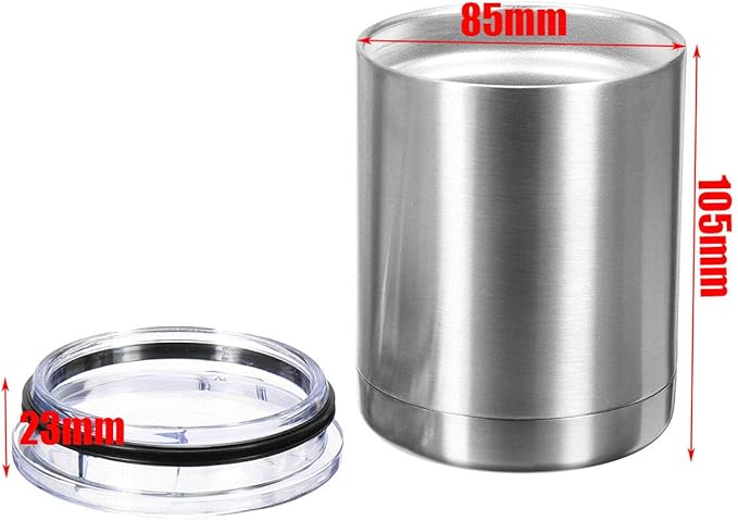 Gteller 10oz Lowball Tumbler, Double Wall Stainless Steel Insulated for Keeping Hot and Cool