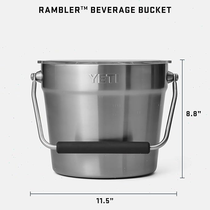 YETI Beverage/Ice Bucket, Holds 6 Longnecks or 3 Bottles of Wine