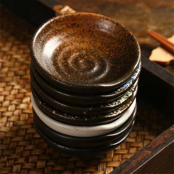 Appetizer Plates Sweet Ceramic Sauce Dishes Pinch Bowls Small Snack Bowls for Nuts Olive Soy Sauce Dish Dip Bowls for Condiment