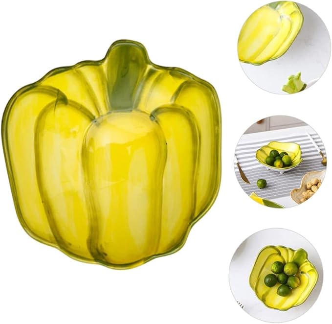 1pc Vegetable Snack Plate Ceramic Tray Dessert Plates Ceramic Appetizer Plates Ceramic Steak Plate Appetizer Dish Ceramic Dessert Plate Fruit Bowls Multifunctional Relish Plate