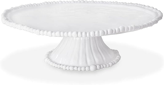 Beatriz Ball Pedestal Cake Plate, White
