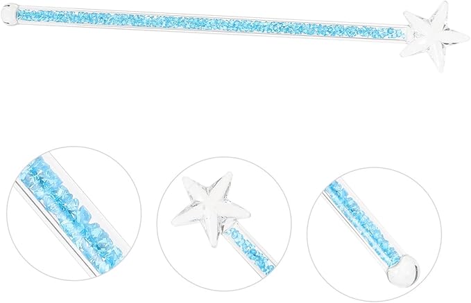 Star Shaped Glass Stirring Rod Beverage Mixing Stick for Coffee Juice Cocktails Heat Resistant and Easy to Clean Home Bars and Restaurants