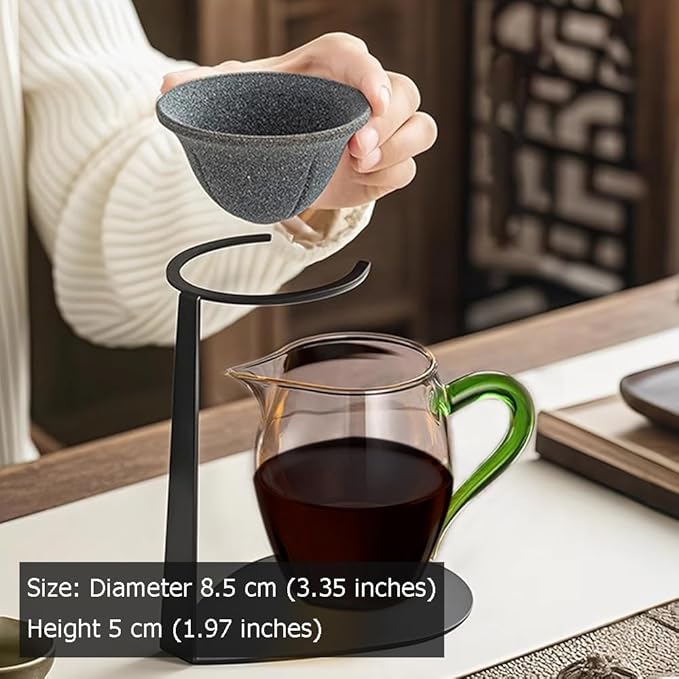 Ceramic Stone Coffee Filter,Japanese Non-porous Coffee Dripper,Reusable Loose Tea Precision Strainer for Home Office Tea Coffee Making
