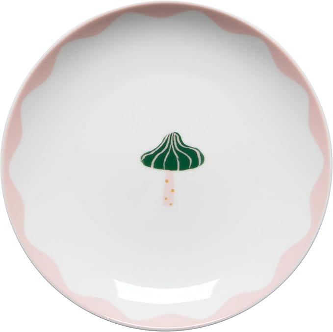 Now Designs Danica Jubilee Appetizer Plates (Set of 4) | Mushroom Gems