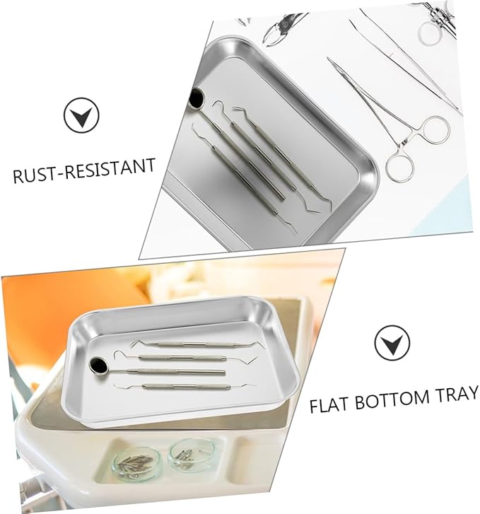 IMIKEYA 3pcs Serving Tray Multi-functional Kitchen Storage Trays for Organizing Desserts Dishes Smooth for Home Restaurant Use