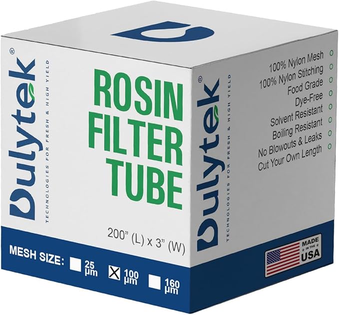 Dulytek Nylon Filter Tube/Sleeve, 100 Micron, 3" x 200" Roll, Dye-Free, Food-Grade, Tailor To Fit Length As You Wish