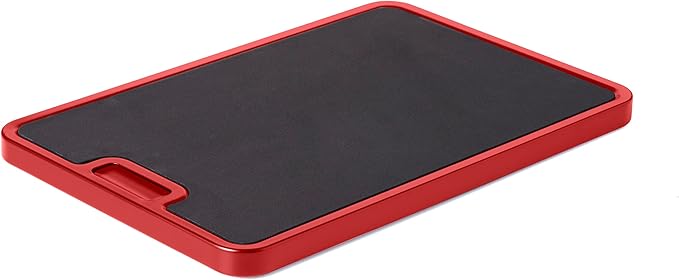 Nifty Solutions Small Appliance Rolling Tray - Red, Home Kitchen Counter Organizer, Integrated Rolling System, Non-Slip Pad Top for Coffee Maker, Stand Mixer, Blender, Toaster