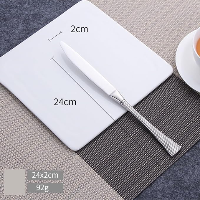 Stainless Steel Flatware serving set,Home Kitchen Eating Tableware Set,Dishwasher Safe,For Home Kitchen Restaurant Hote 5/20/30 Piece 304 Stainless Steel Steak Knife, Fork And Spoon, Western Food Tabl