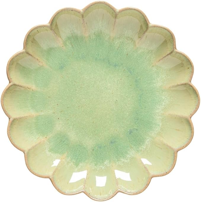 Costa Nova Ceramic Stoneware 7" Appetizer Plate - Marrakesh Collection, Eucalyptus| Microwave & Dishwasher Safe Dinnerware | Food Safe Glazing | Restaurant Quality Dinnerware