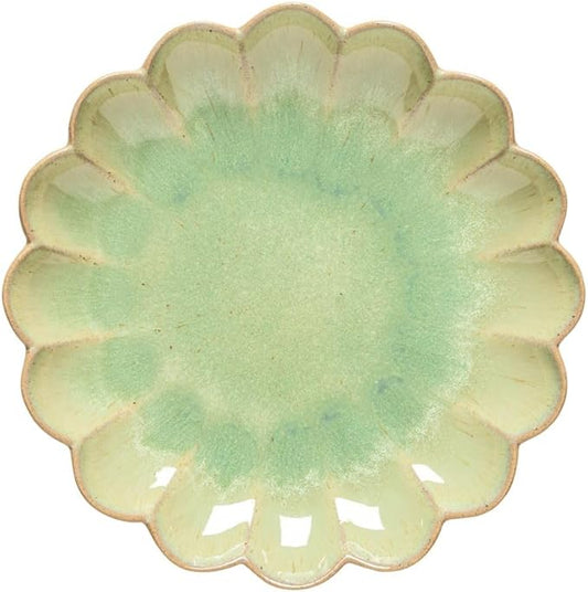 Costa Nova Ceramic Stoneware 7" Appetizer Plate - Marrakesh Collection, Eucalyptus| Microwave & Dishwasher Safe Dinnerware | Food Safe Glazing | Restaurant Quality Dinnerware