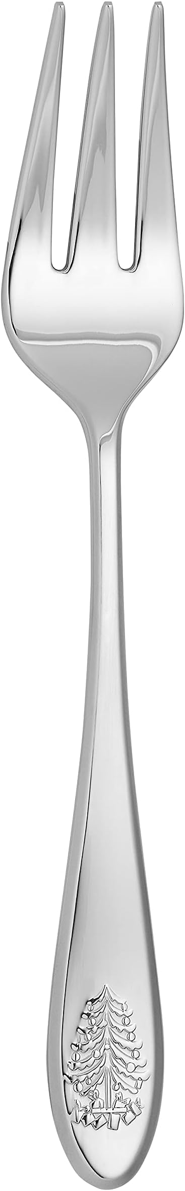 Spode Christmas Tree Serving Fork, Holiday Flatware for Your Favorite Christmas Dishes, 18/10 Stainless Steel Cutlery for Festive Table Settings, 10-Inch Dishwasher Safe Holiday Utensils