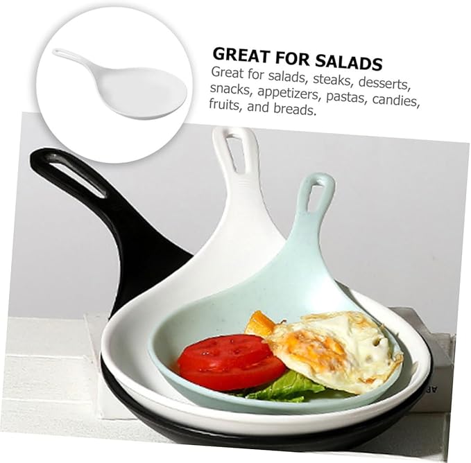 PRETYZOOM Handheld Food Serving Tray Dish for Snacks Appetizers and Desserts for Parties Family Gatherings and Home Use