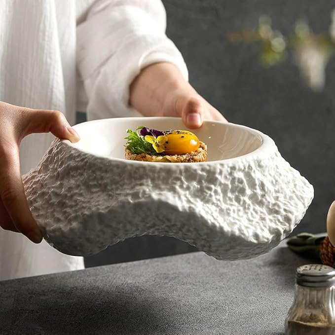 Appetizer Plates Ceramic Salad Plate Soup Plate Bowl Plate Hotel Restaurant Dish Tableware Cheap Plates (Small)