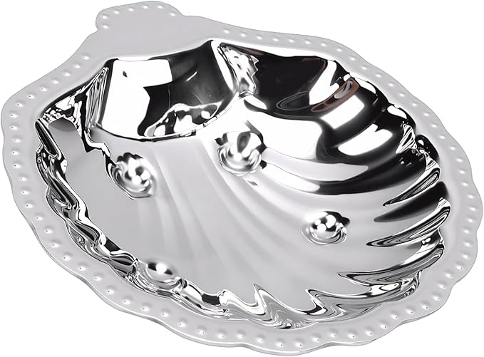 Zerodis Stainless Steel Tray Serving Trays Tray Metal Food Serving Platter Decorative Snack Dish Kitchen Utensils for Wedding Gathering Parties Nuts Dried Fruits Stainless Steel