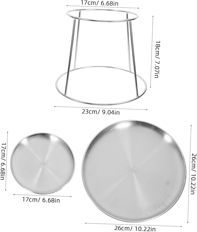 Stainless Steel Seafood Plate Display Stand Party Catering Food Serving Trays for Party