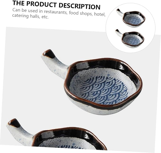 2pcs Japanese Dipping Dish Cutlery Tray Vintage Tray Dessert Trays Ceramic Chopsticks Holder Mini Sushi Tray Dip Dishes Sauce Plate Sauce Dipping Dish Ceramic Chopstick Rest