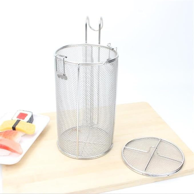 Seasoning Strainer, Stainless Steel Tea Infuser Spice Filter Soup Seasonings Seperation Basket Cooking Spice Filter with Hanging Hook Extra Large Tea Ball Strainer, 5.1 x 10.2 x 8.3in