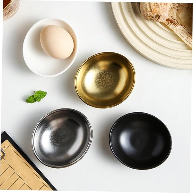 Alipis 4pcs Assorted Color Seasoning Dishes for Sushi and Condiments -shaped Small Plates for Vinegar Sauce and Dipping Sauces for Appetizers and Table Settings