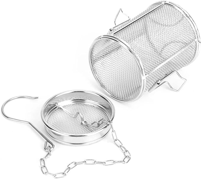 Cocoarm Stainless Steel Seasoning Strainer, Soup Separation Basket Filter, Tea Infuser, 14 x 10 CM