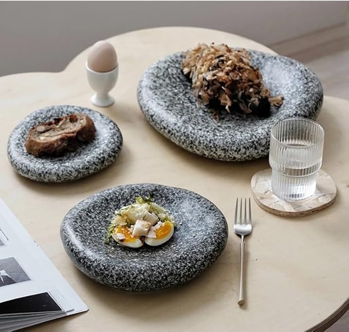 Appetizer Plates Ceramic Bread Plate Sushi Steak Plate Creative Home Tableware Snack Dessert Plate Dinner Plate Cheap Plates(A)