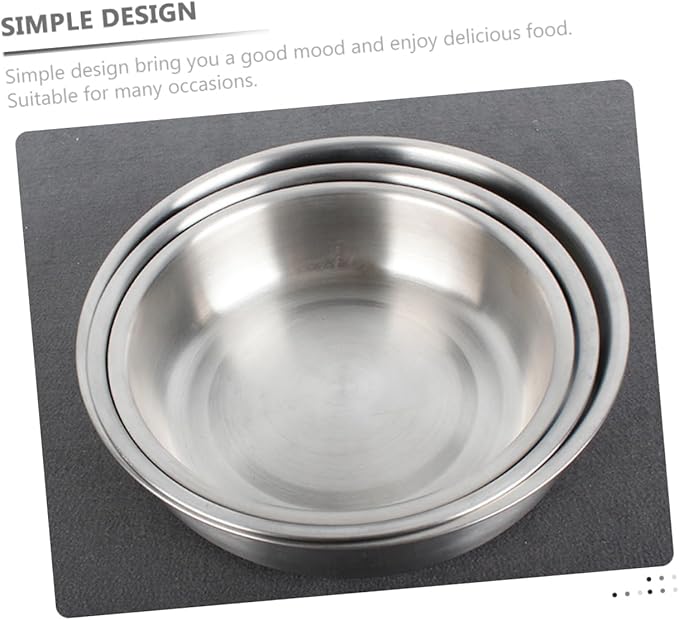 PRETYZOOM Stainless Steel Serving Tray Food Plate for Pasta Fruit and Meat Lightweight Design for Easy Handling for Parties and Family Gatherings
