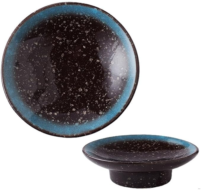FAREWELL Dipping Bowls Home Creative Ceramic Mini Dessert Plate Ceramic Bowl Tomato Sauce and Soy Sauce Soy Sauce Dish Appetizer Bowls (Color : C)
