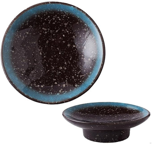 FAREWELL Dipping Bowls Home Creative Ceramic Mini Dessert Plate Ceramic Bowl Tomato Sauce and Soy Sauce Soy Sauce Dish Appetizer Bowls (Color : C)