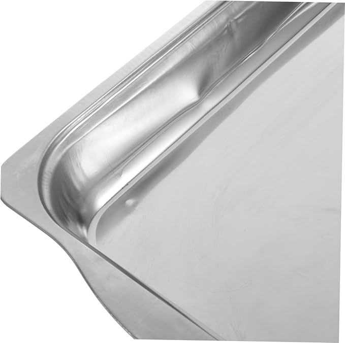 Mobestech Stainless Steel Buffet Serving Tray Food Holder for Parties Kitchen Events Lightweight and Comfortable for Snacks Appetizers Dishes