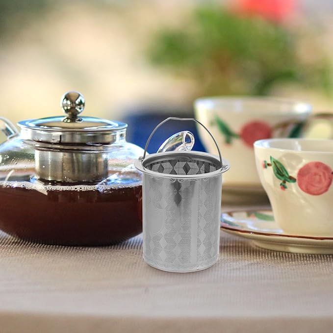 Luxshiny Tea Leak Tea Filter - 3Pcs Stainless Steel Strainers for Loose Extra Fine Mesh Infuser for Teapots Mugs and Cups