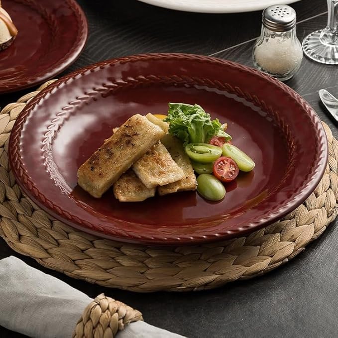 Modern Large Dinner Plates Japanese Restaurant Underglaze Color Creative Home Steak Dinner Plate Ceramic Appetizer Dessert Pasta Cake Tableware Stackable Dinner Plates