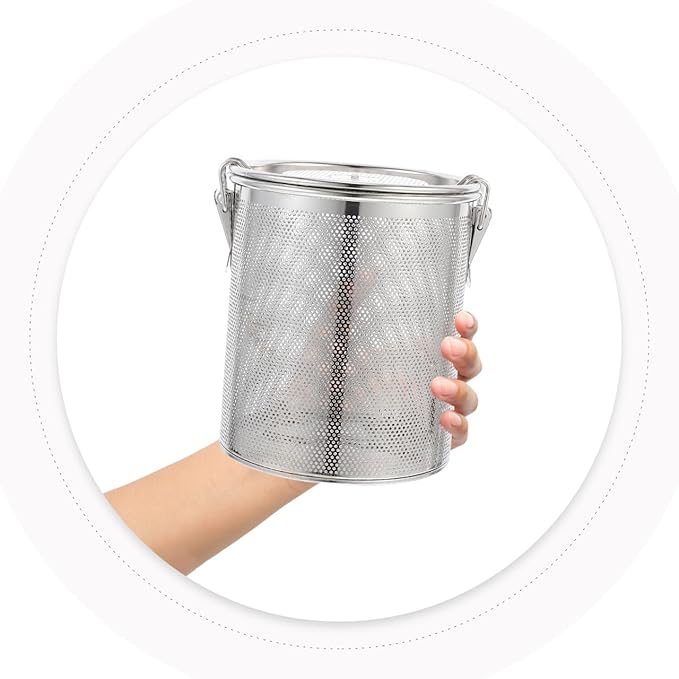 Large Tea Infuser Strainer, 304 Stainless Steel Tea Ball Infuser for Loose Leaf & Spice Ball for Cooking Soup, Large Capacity and Extendded Chain Hook, 5" x 6"