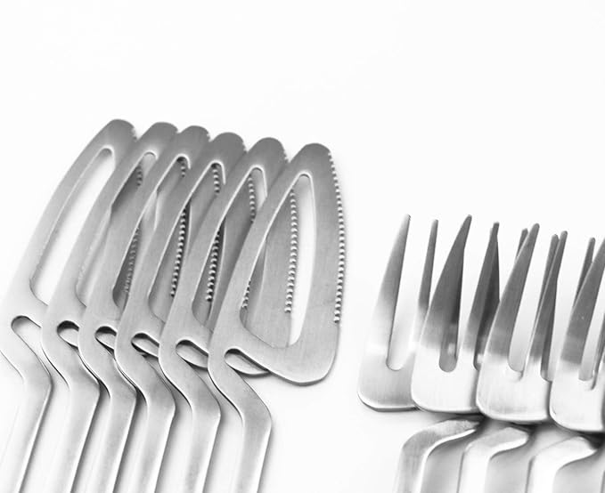 24pcs Silver Dinnerware Set 304 Stainless Steel Cutlery Matte Forks Spoons Knives Flatware Set Dinner Silverware Set