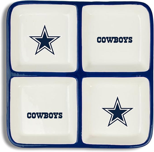 The Memory Company | Licensed NFL 4-Section Ceramic Plate