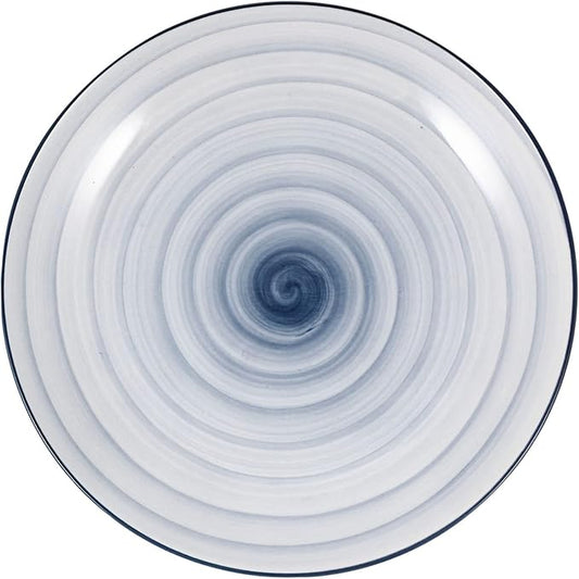 Ceramic Bowl Dish Gradient Spiral Design Multi-function Food Holder for Appetizers Pasta Fruits Snacks for Home Restaurant Table Decor