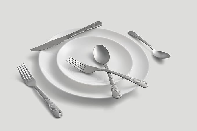 Cambridge 174745CNW13DS Felicity Sand 45-Piece Flatware Set