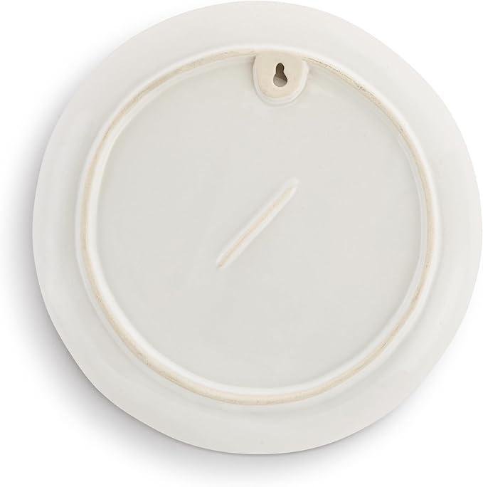 DEMDACO Decorative Serving Dining Dish Appetizer Plate, 8 Inch Ceramic Stoneware, Sunflower