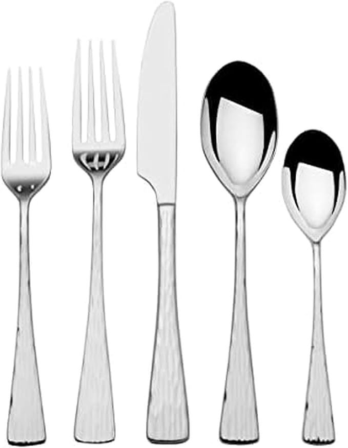 Mikasa Novaro 45-Piece 18/10 Stainless Steel Flatware Set, Service For 8