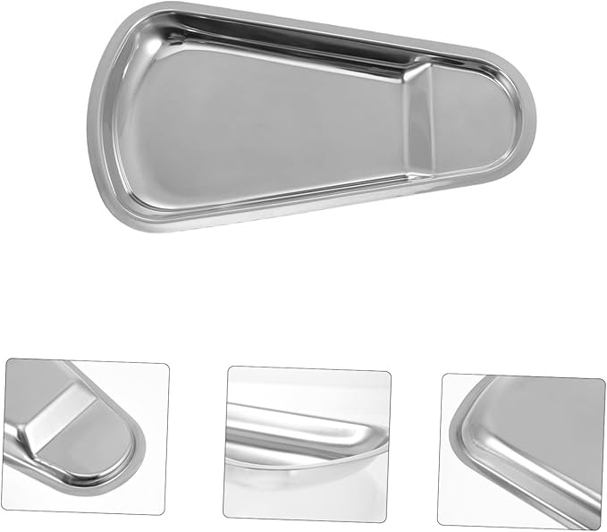 LIFKOME Stainless Steel Serving Tray Clip Storage Tiered Serving Dish Soup Ladle Buffet Plate for Kitchen