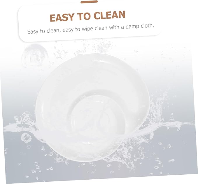 STOBAZA Divided Dumpling Plate Ceramic Snack Serving Tray with Sauce Compartment Unique Shell Design for Appetizers for Parties Banquets and Everyday Use