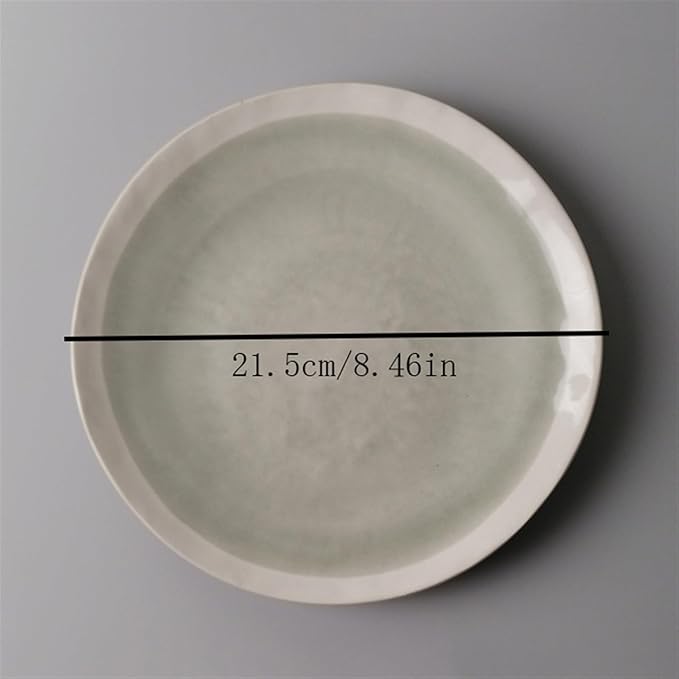 SONGCHAO Party Supplies Plate Ceramic Household Dishes Breakfast Lunch Dinner Afternoon Tea Steak Household Commercial Kitchen Fruit Tray Party Plates (Color : 012)