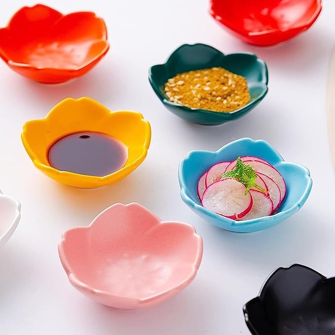 Dipping Dish Dip Bowls Ceramic Snack Bowl Sauce Bowl Mini Kitchen Utensils Dipping Bowl Ornaments Ice Cream Fruit Sara Kitchen Tableware Seasoning Board Appetizer Plate Seasoning Dish ( Color : L )