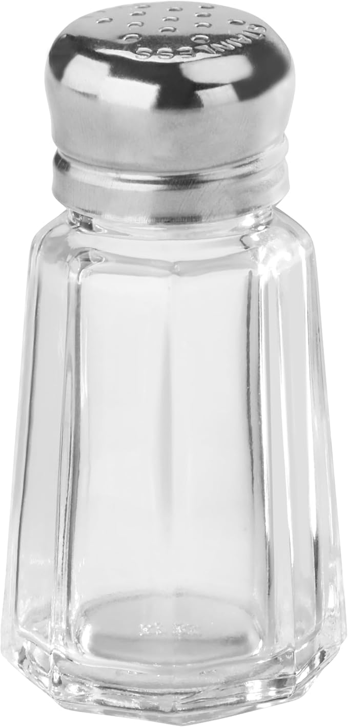 New Star Foodservice 22285 Paneled Salt and Pepper Shaker Mushroom Top, 1-Ounce, Set of 24