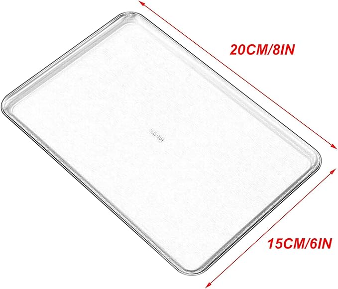 3 Pcs Small Serving Tray, Stainless Steel Coffee Table Tray, Wire Drawing Process, Beautiful and Understated, Waterproof and Durable(Gold,15x20CM/6x8IN)