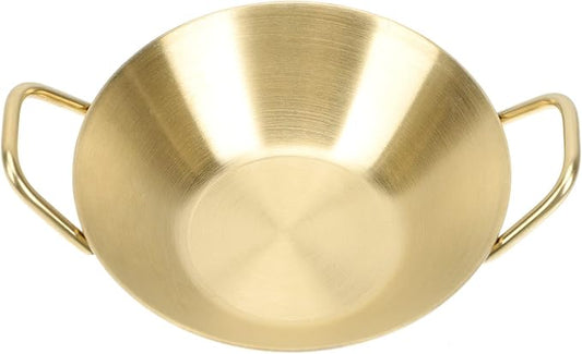 Alipis Stainless Steel Appetizer Plate for Seasonings Dipping Dish Stylish Condiment Holder for Home and Restaurants for Sauces and Side Dishes
