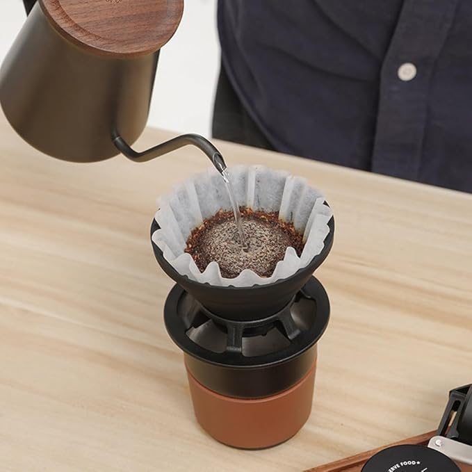 Collapsible Pour Over Coffee Dripper, Silicone Camping Coffee Filter for Travel Camping Office Home
