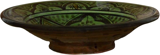 Ceramic Plates Moroccan Handmade Appetizer Tapas Serving Decorative 8 inches Round