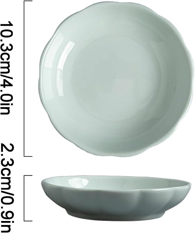 FAREWELL Dipping Bowls Appetizer Plate Set Ceramic Bowl Condiment Plate Soy Sauce Dipping Bowl Set Multi-Purpose Bowl Porcelain Dessert Salad Plate Appetizer Bowls