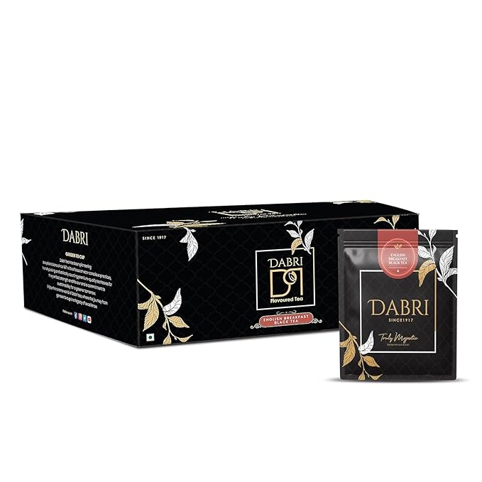 Dabri English Breakfast Black Tea Bags (100 Double Chamber Tea bags)