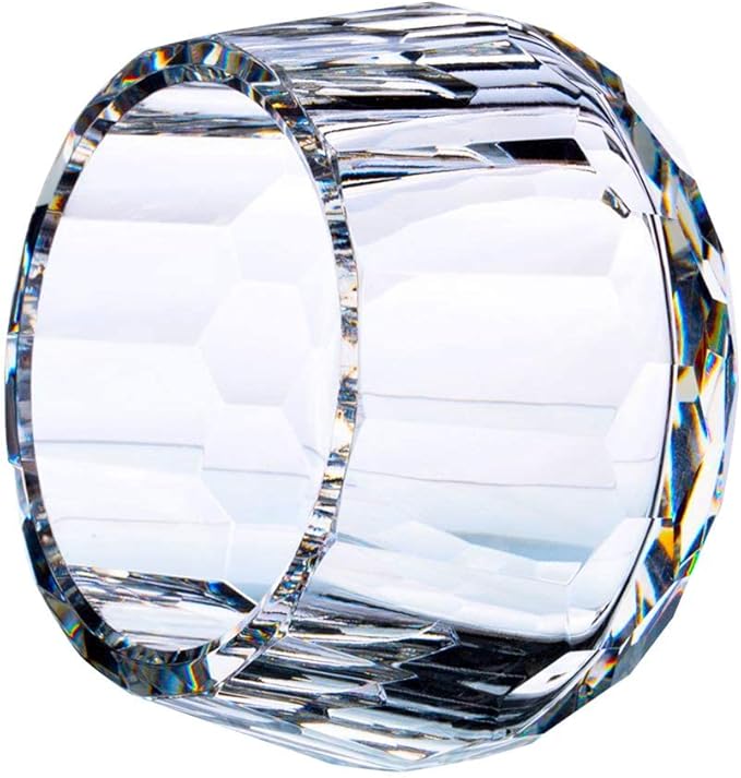 Crystal Candy Dish Tiny Hand-Cut Small Decorative Bowl W3.5 x H2.4 for Home Decor, Centerpieces